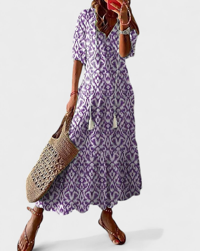 Vestido Boho Corte-Favorecedor