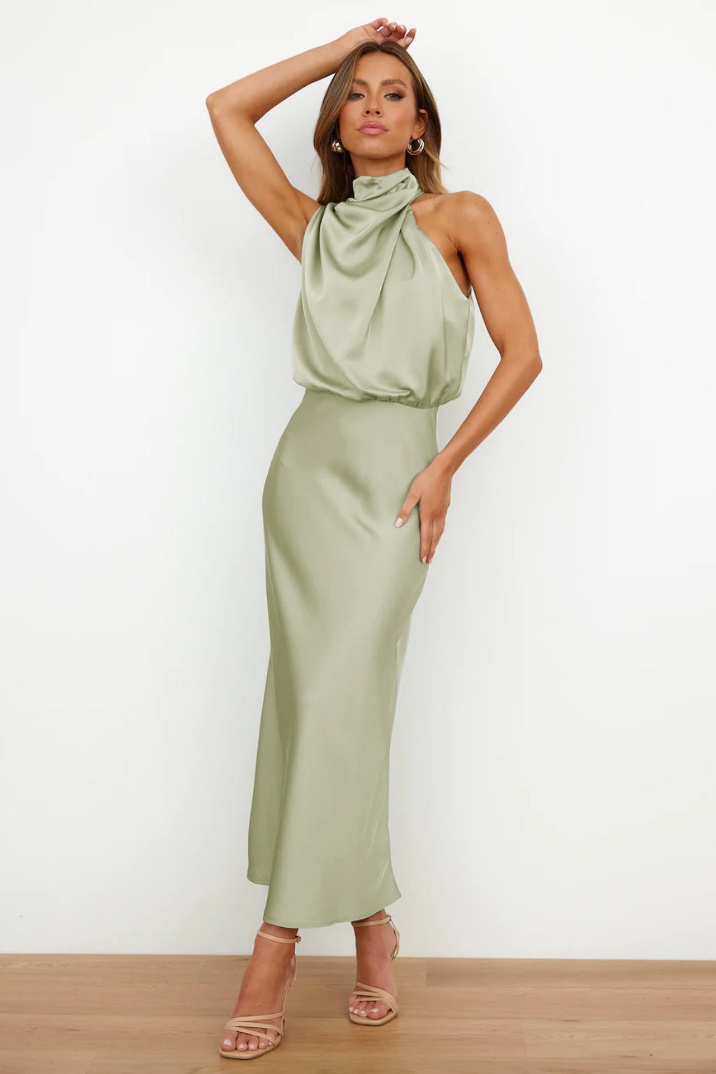 Vestido Satén Sin-Arrugas