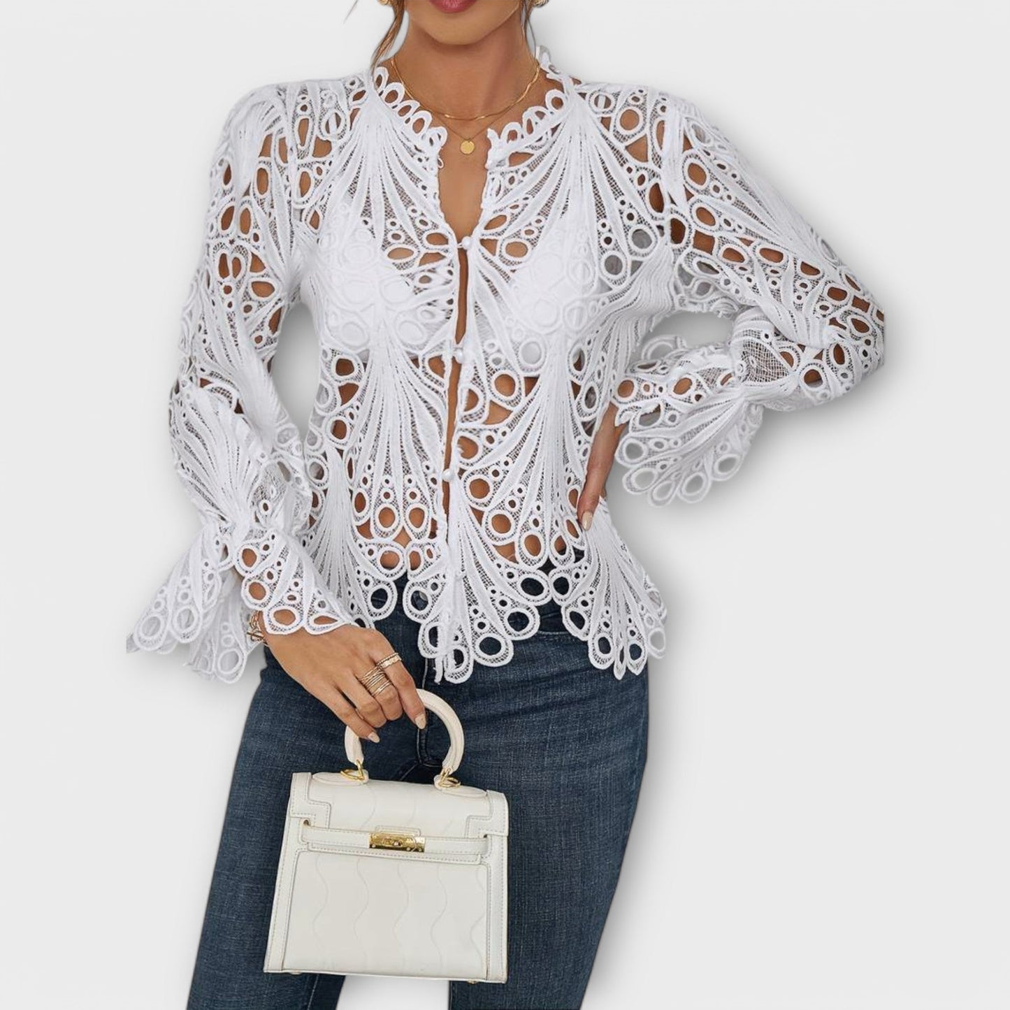 Blusa Asimétrica Silueta-Esbelta