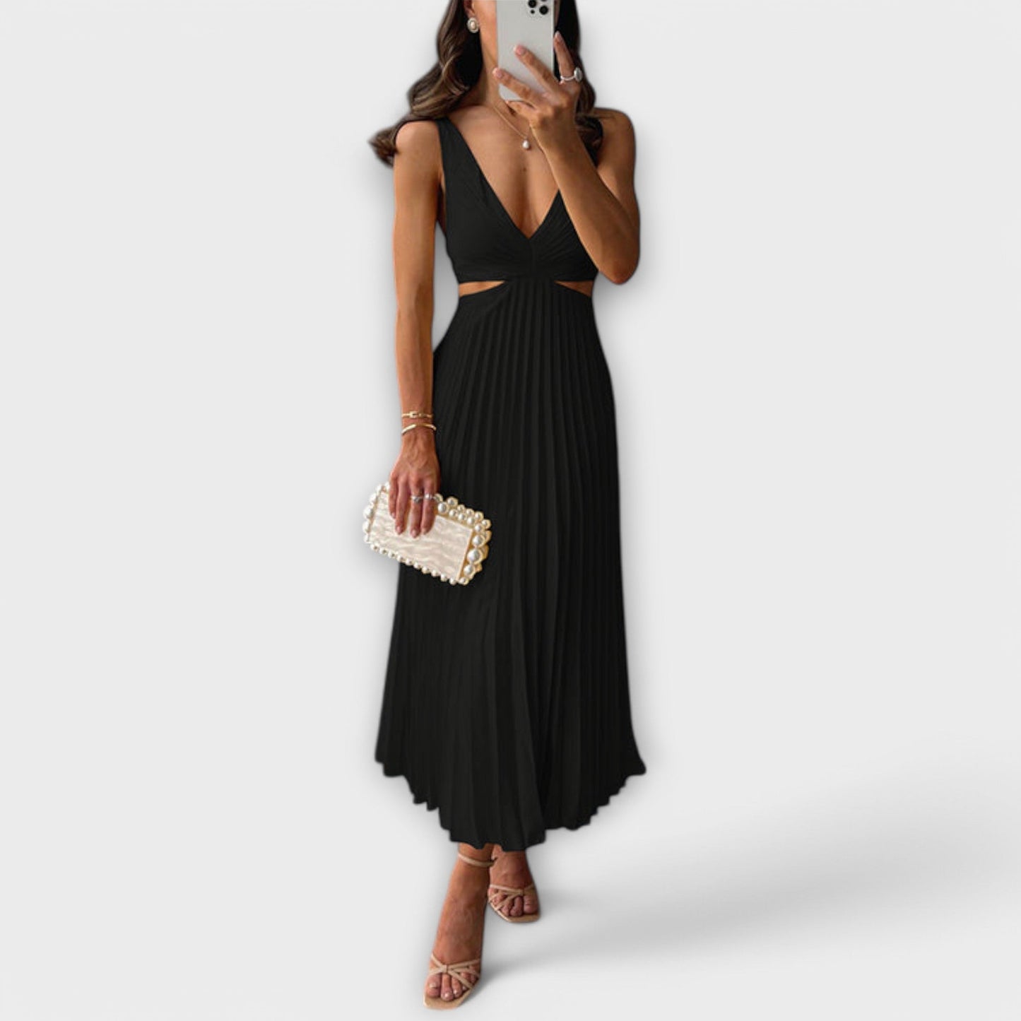 Vestido Plisado Efecto-Moldeador