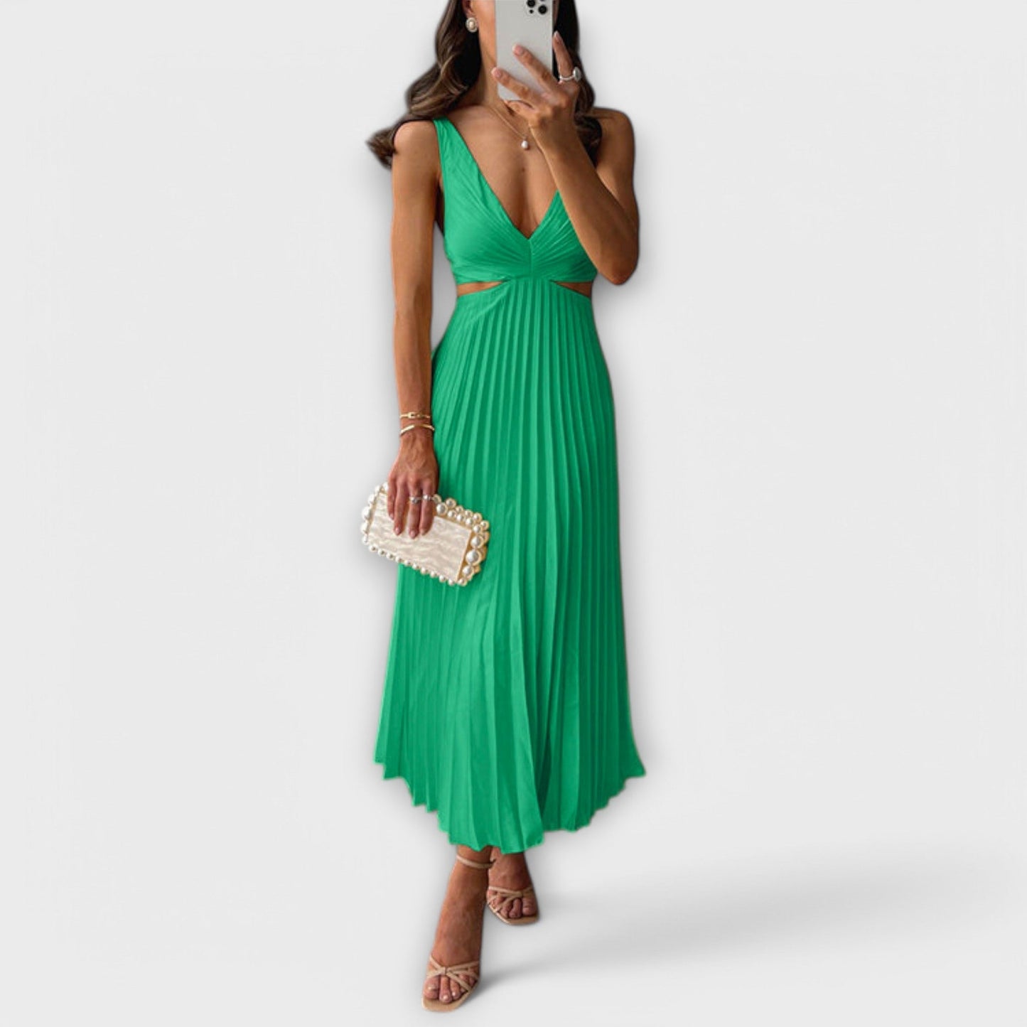 Vestido Plisado Efecto-Moldeador