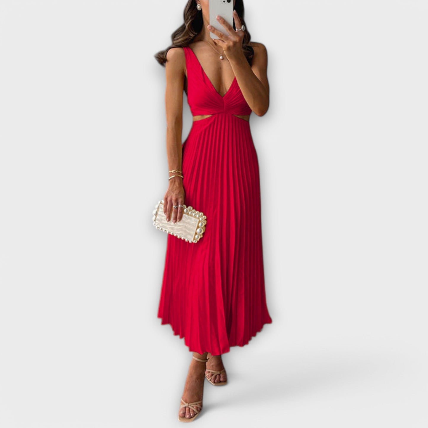Vestido Plisado Efecto-Moldeador