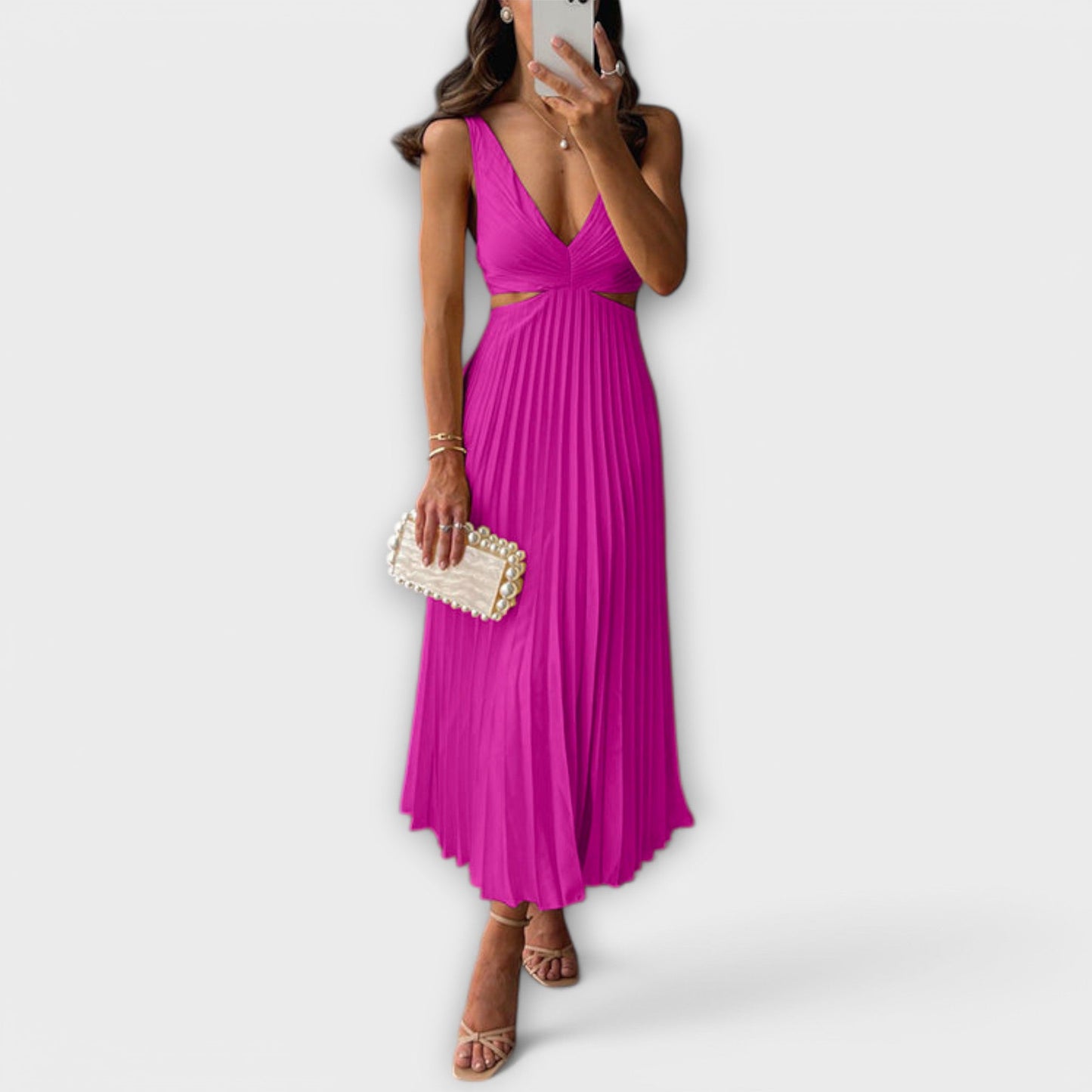 Vestido Plisado Efecto-Moldeador