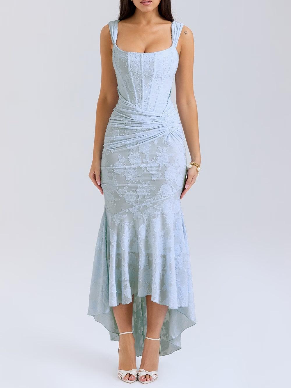 Vestido Maxi Floral Silueta-Moldeadora