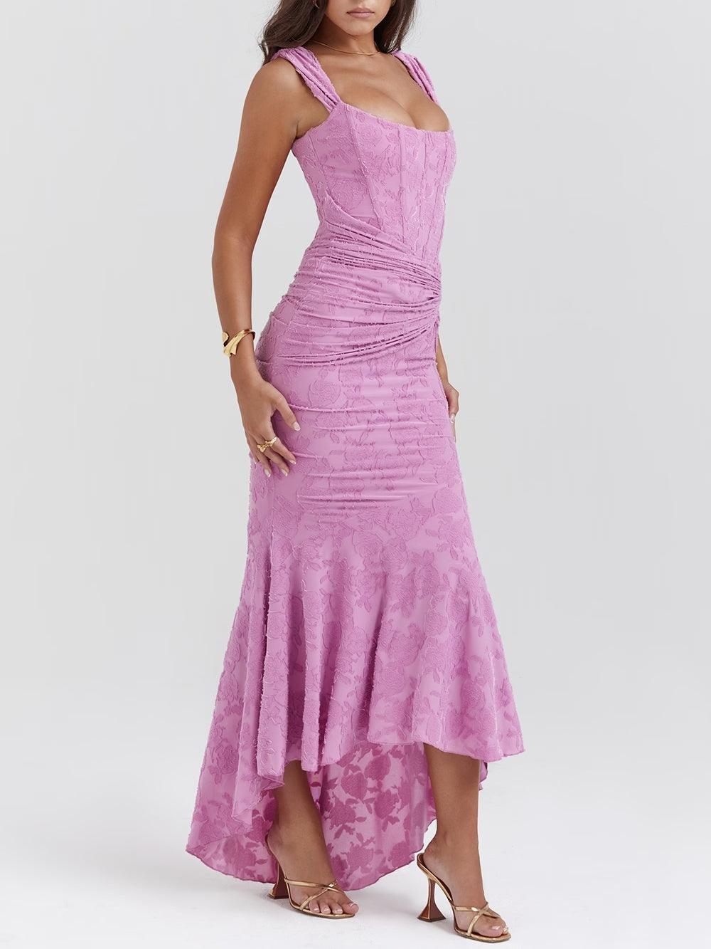 Vestido Maxi Floral Silueta-Moldeadora