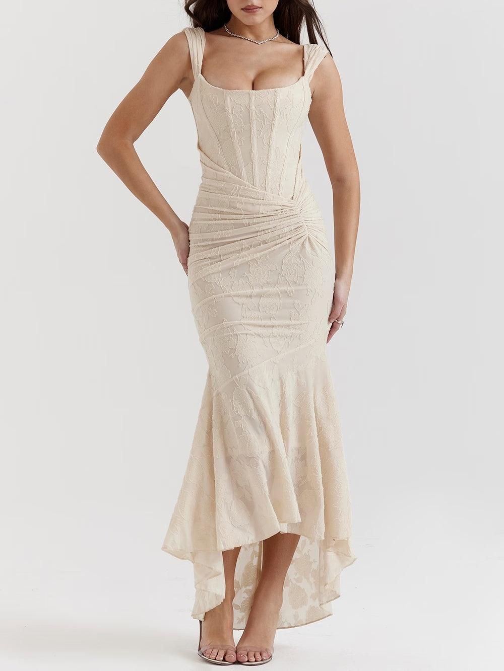 Vestido Maxi Floral Silueta-Moldeadora