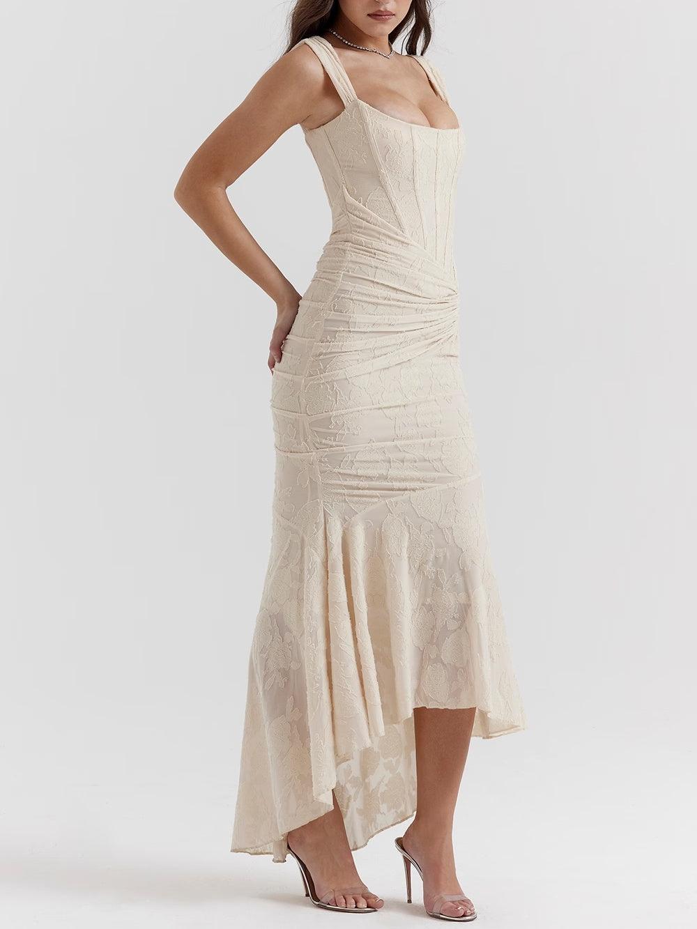 Vestido Maxi Floral Silueta-Moldeadora