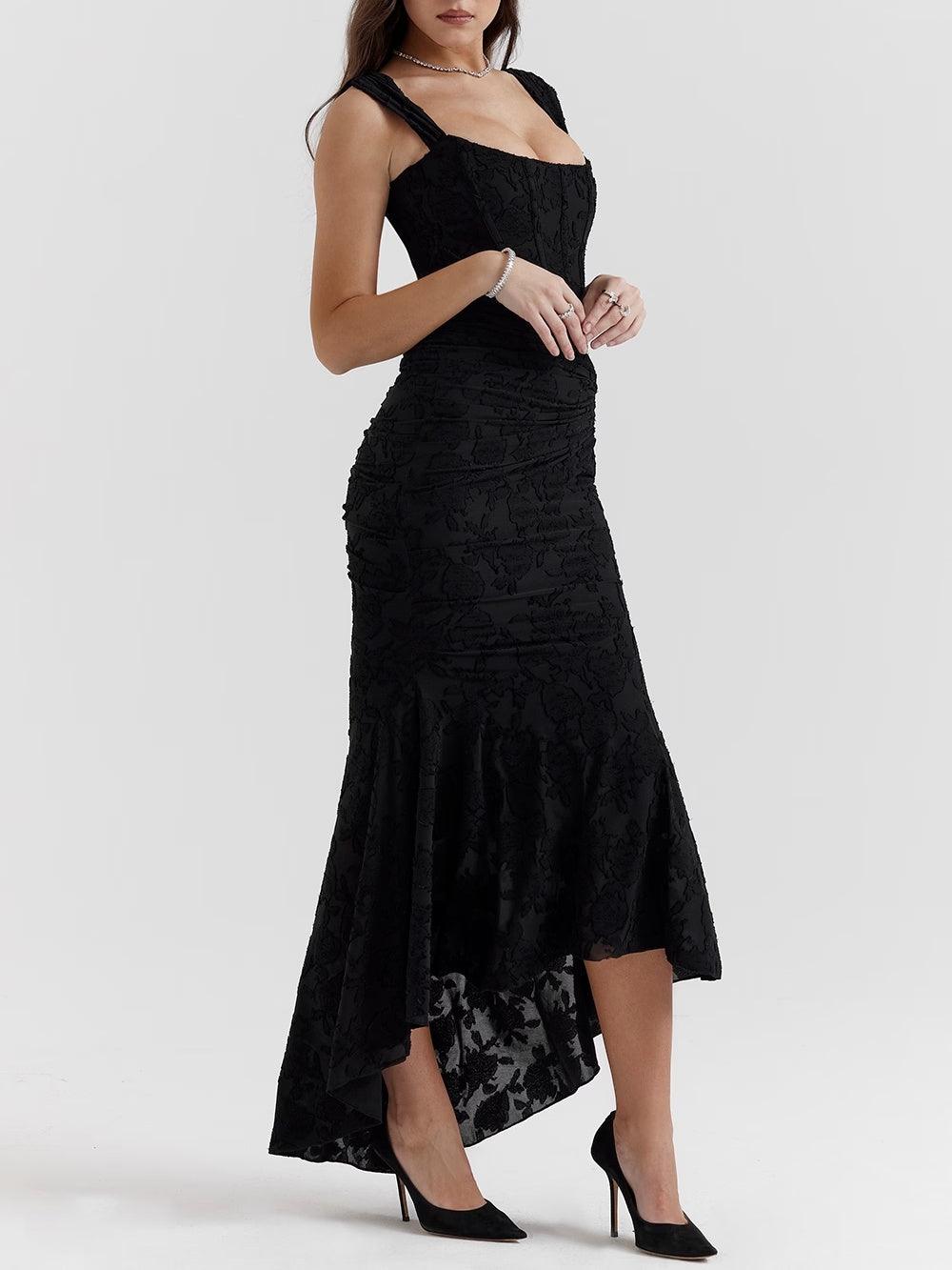Vestido Maxi Floral Silueta-Moldeadora