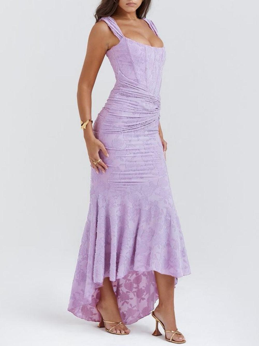 Vestido Maxi Floral Silueta-Moldeadora