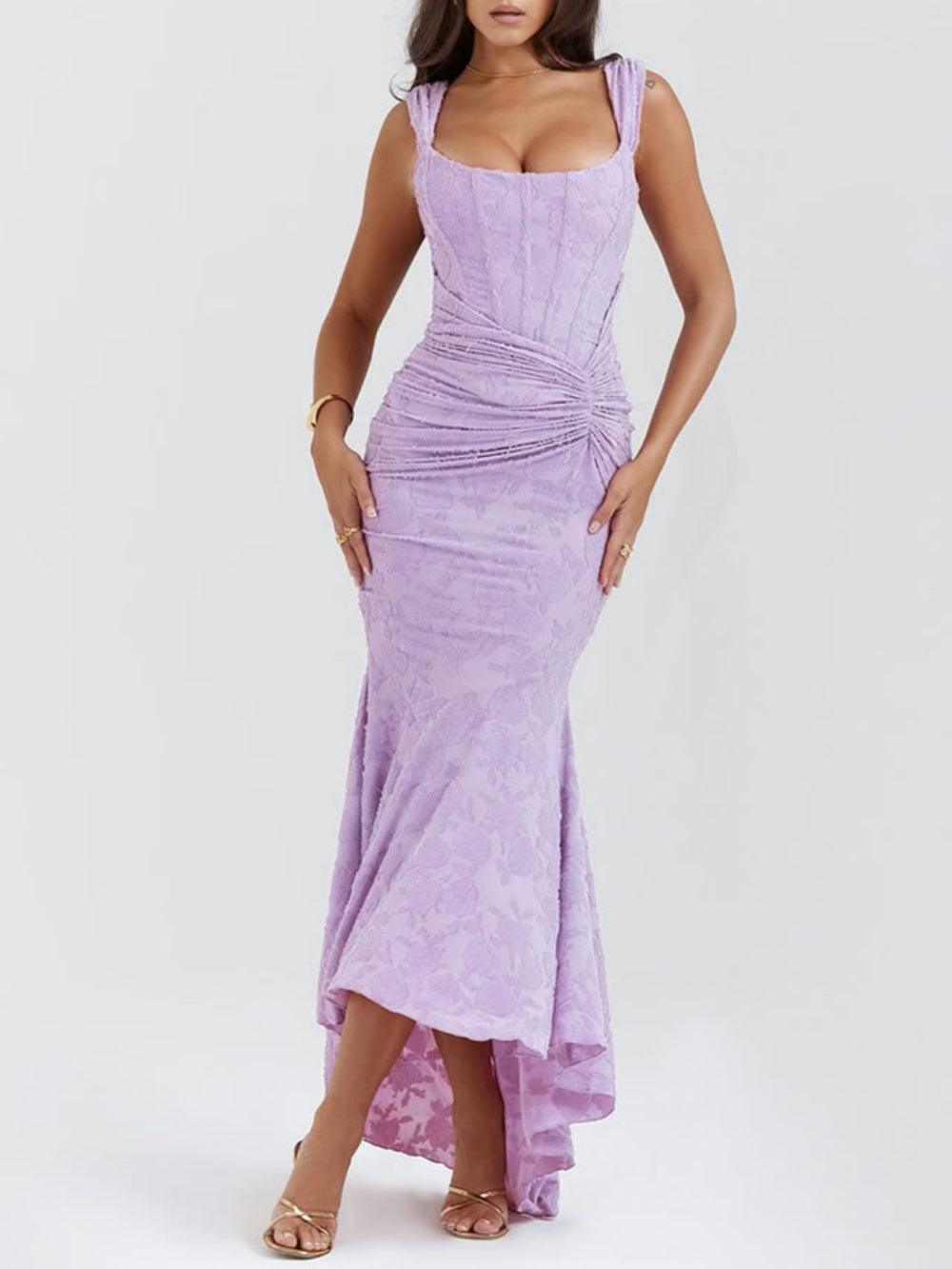 Vestido Maxi Floral Silueta-Moldeadora