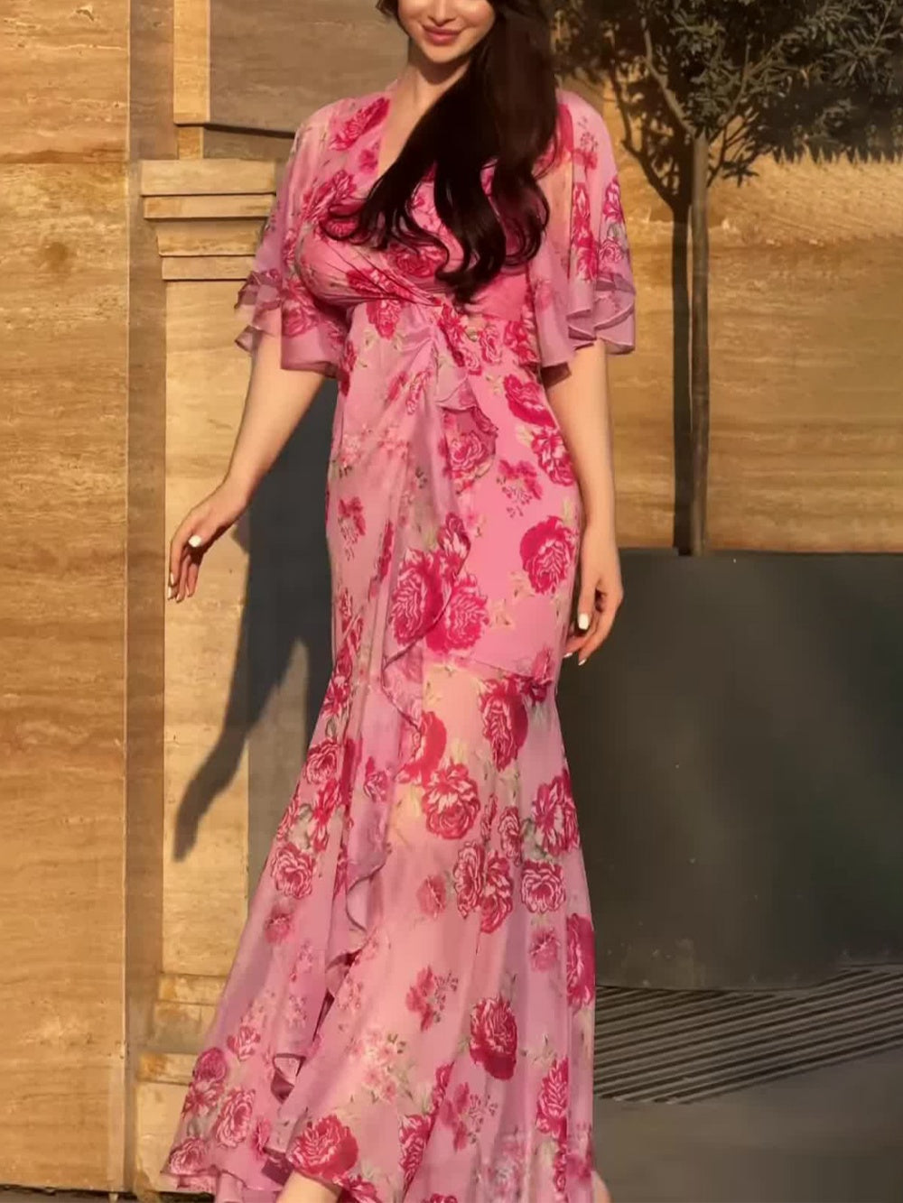 Vestido Floral Silueta-Esbelta