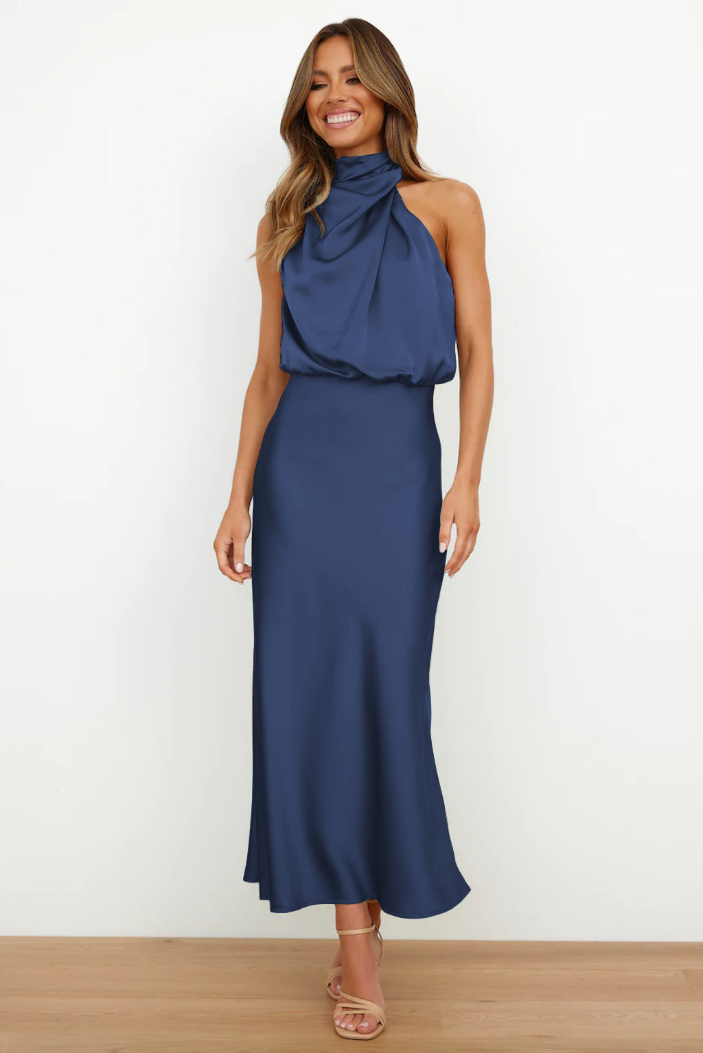 Vestido Satén Sin-Arrugas