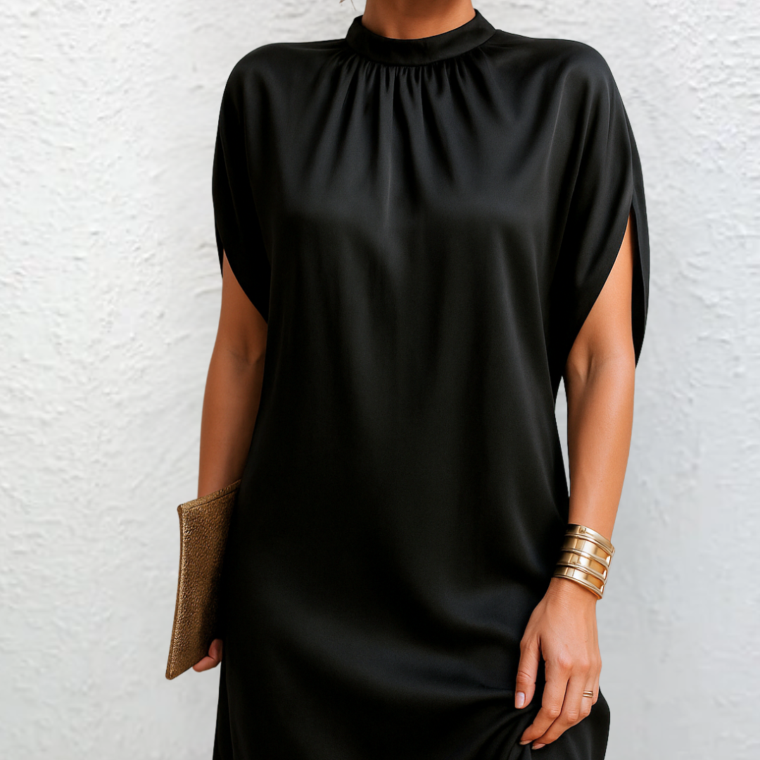 Vestido Midi Caída-Fluida