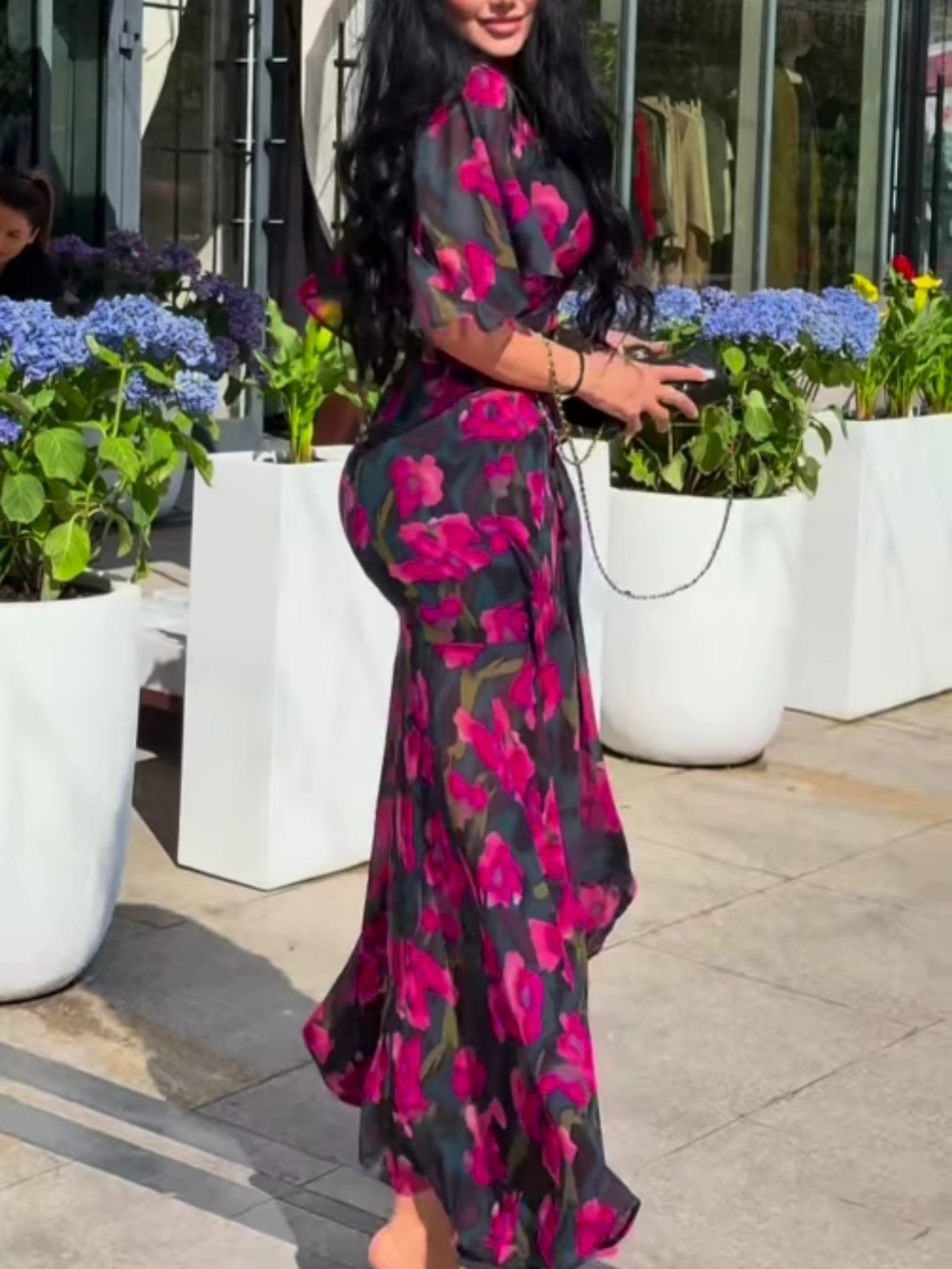 Vestido Floral Silueta-Esbelta