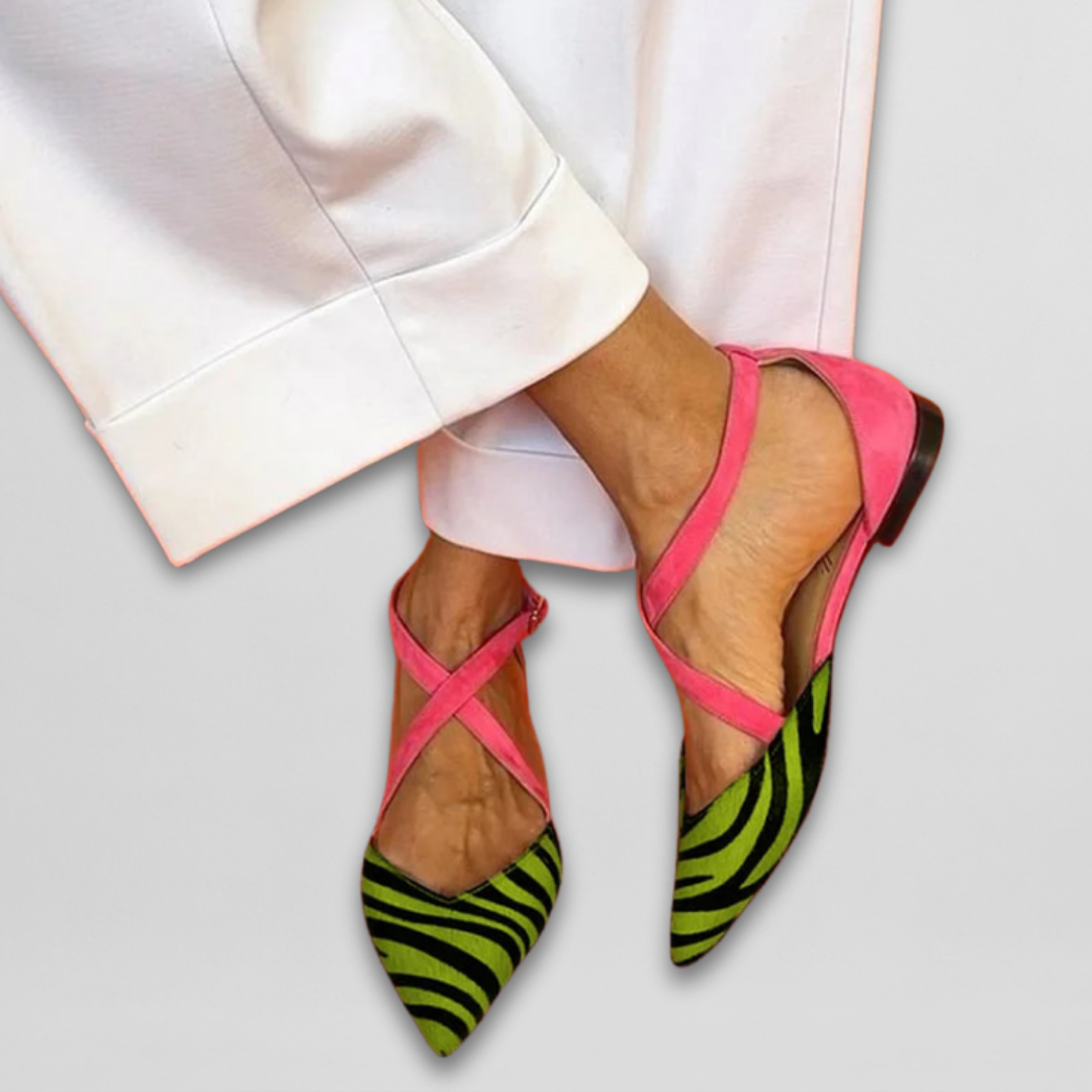 Sandalias Confort-Glamour Cebra