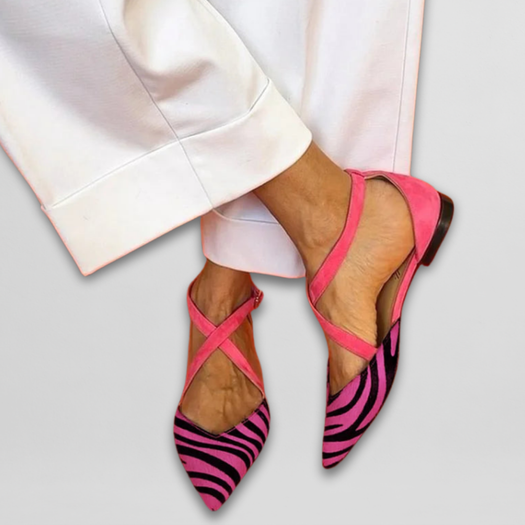 Sandalias Confort-Glamour Cebra