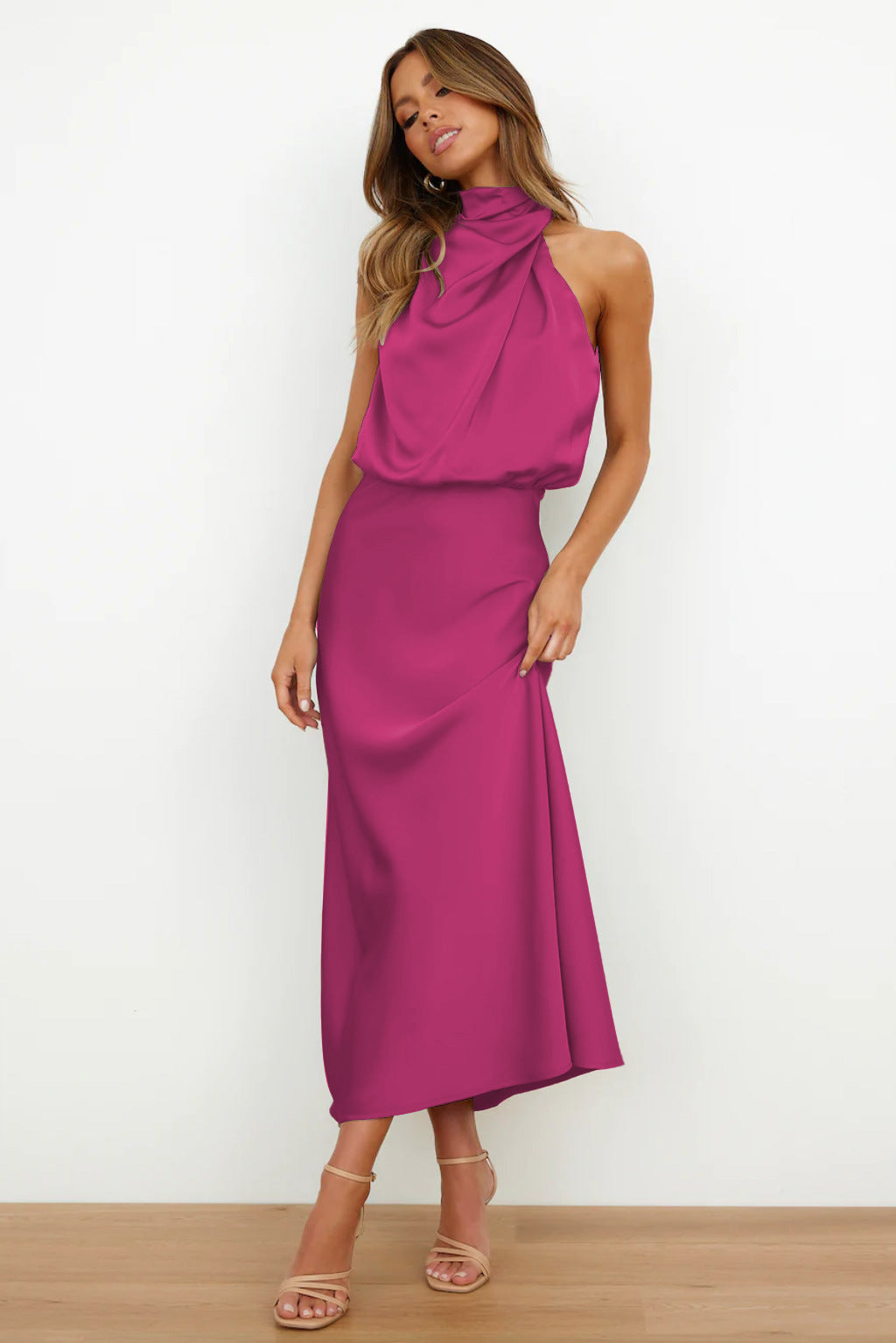 Vestido Satén Sin-Arrugas
