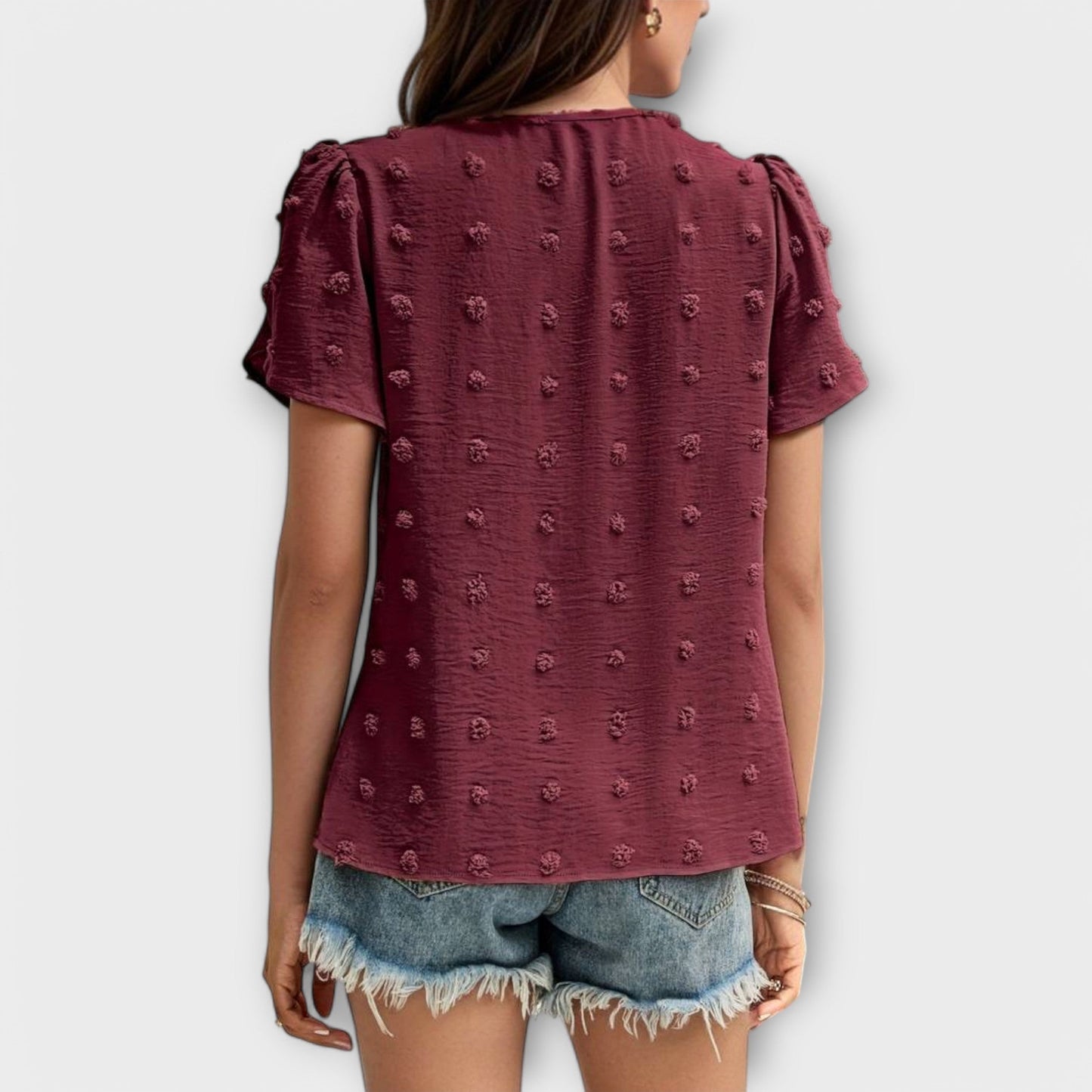 Blusa Pétalo Anti-Arrugas