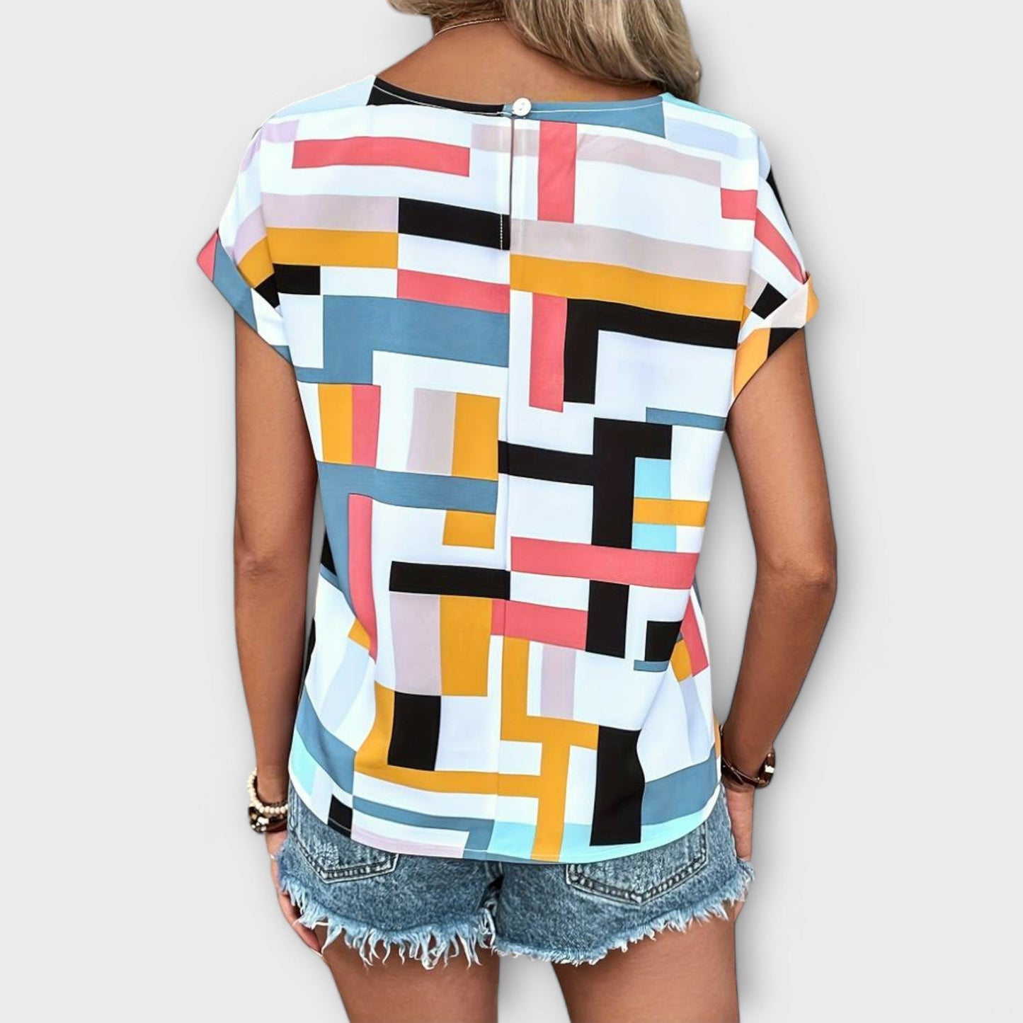 Blusa Cuidado-Fácil Cuello Redondo