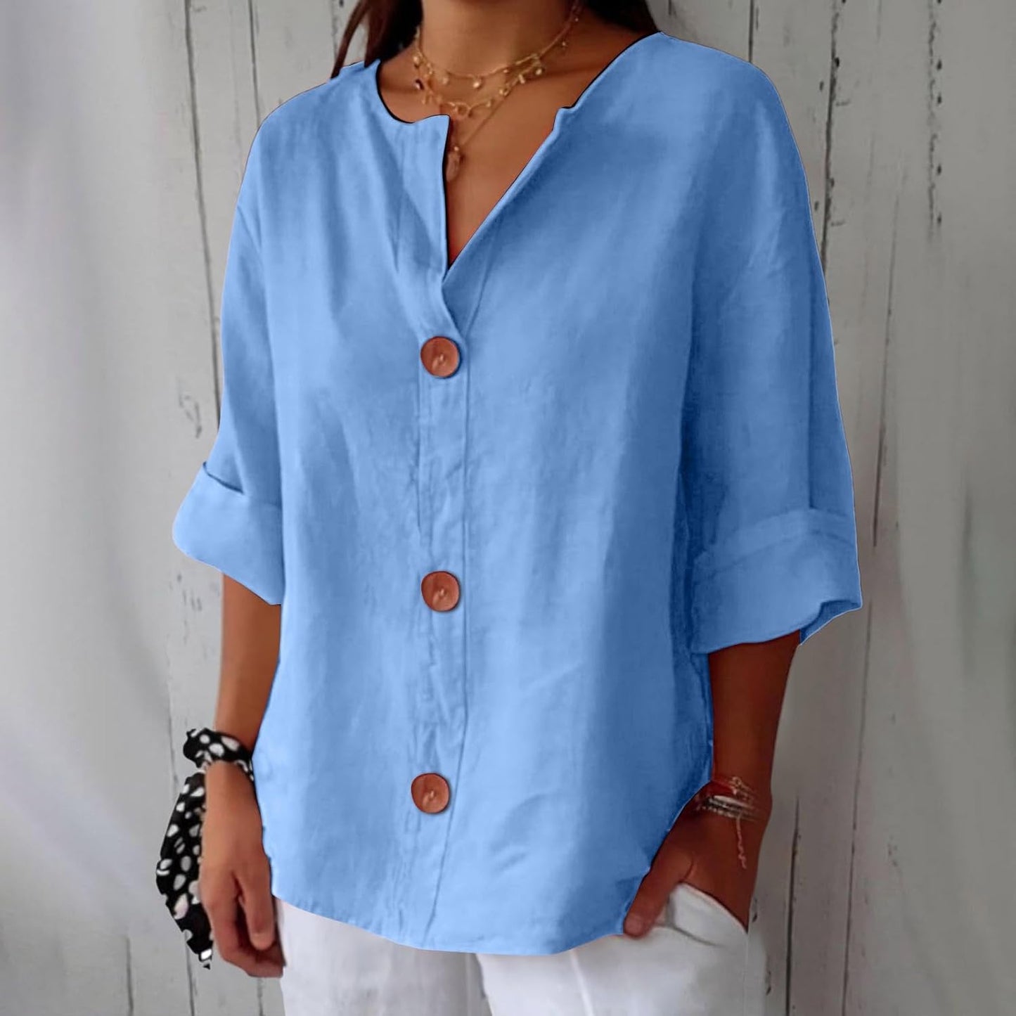 Blusa Lino Anti-Calor