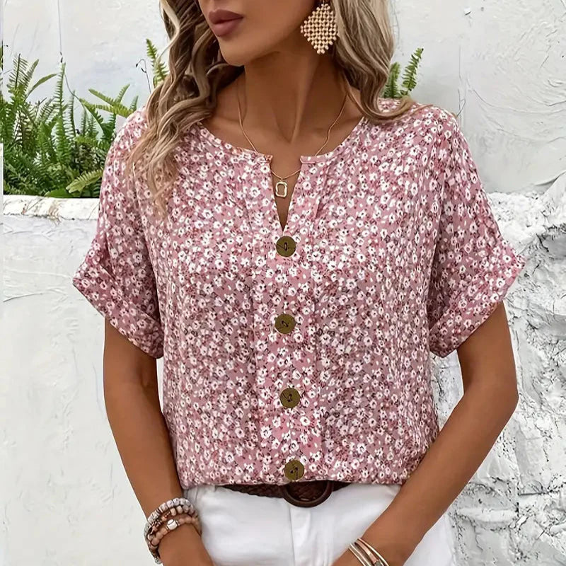 Blusa Floral Elegante Fresca