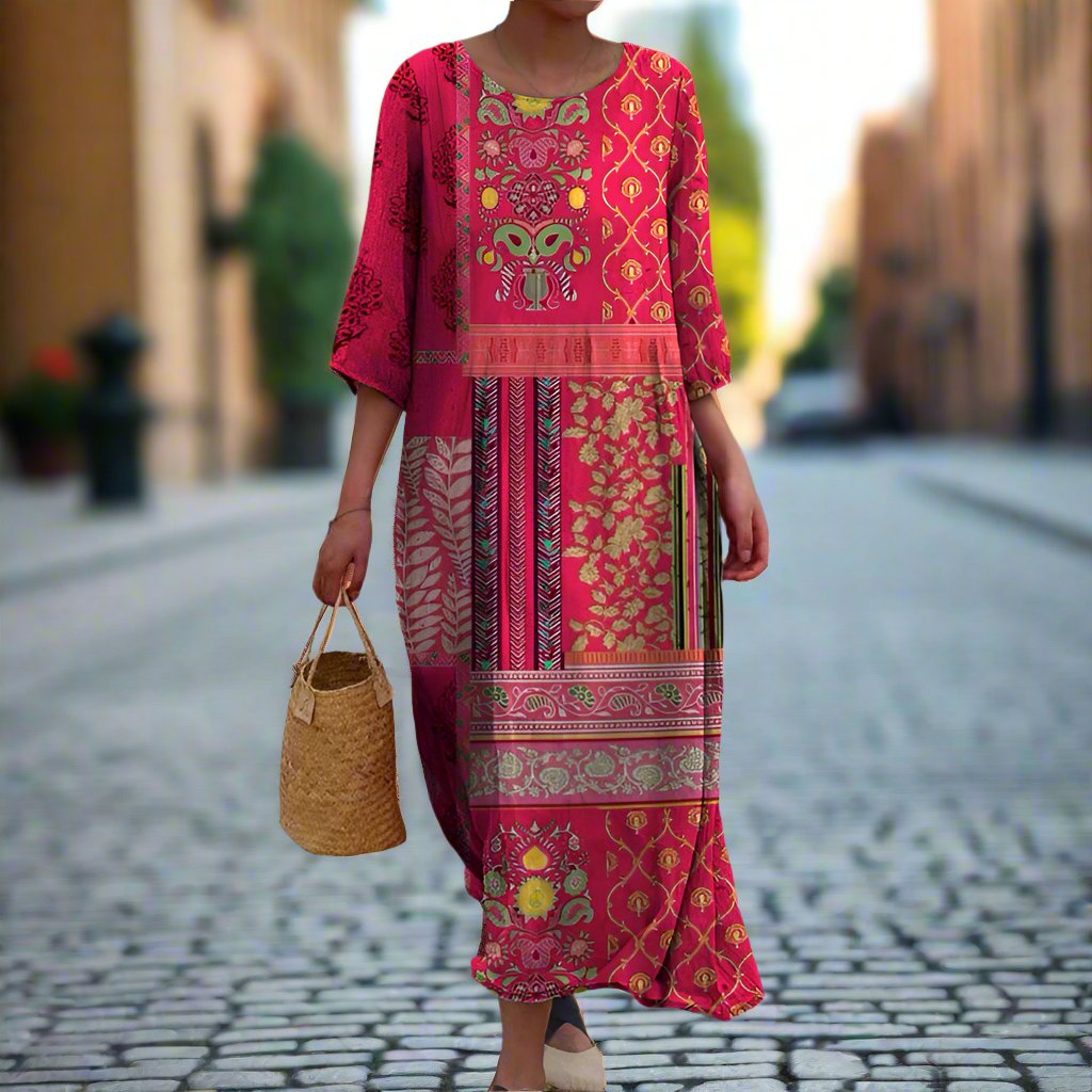 Vestido Bohemio Maxi Fresco