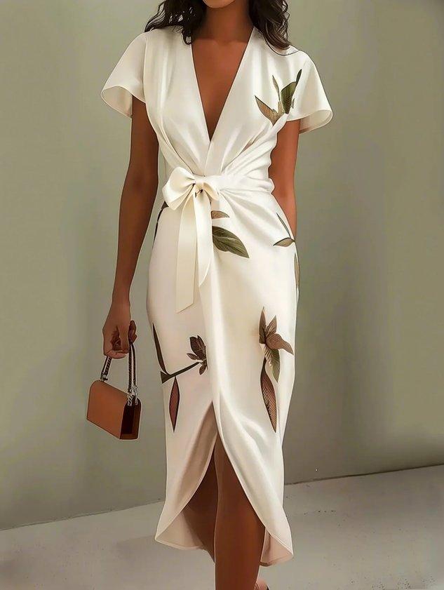 Vestido Midi Cruzado Favorecedor