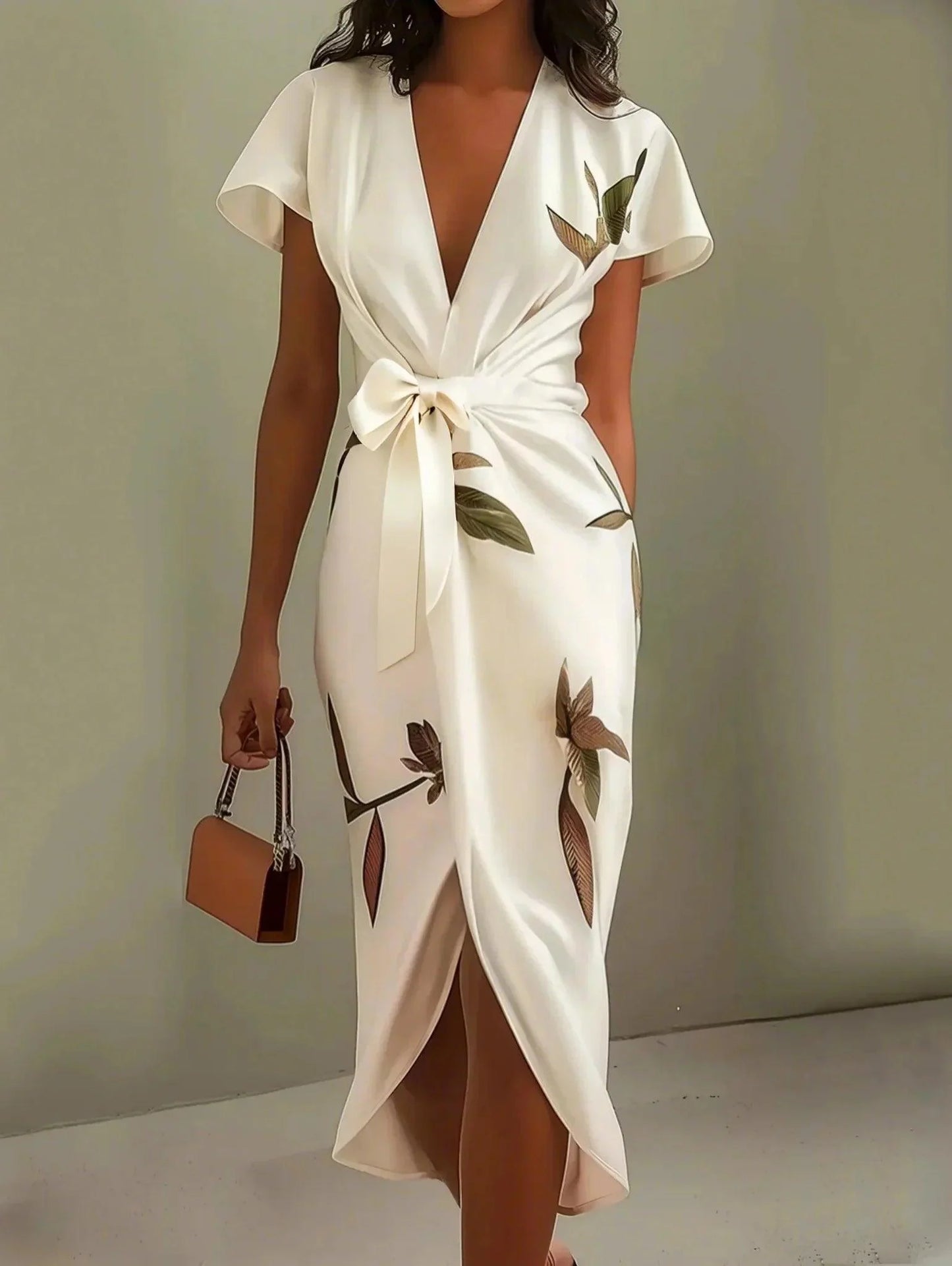Vestido Midi Cruzado Favorecedor