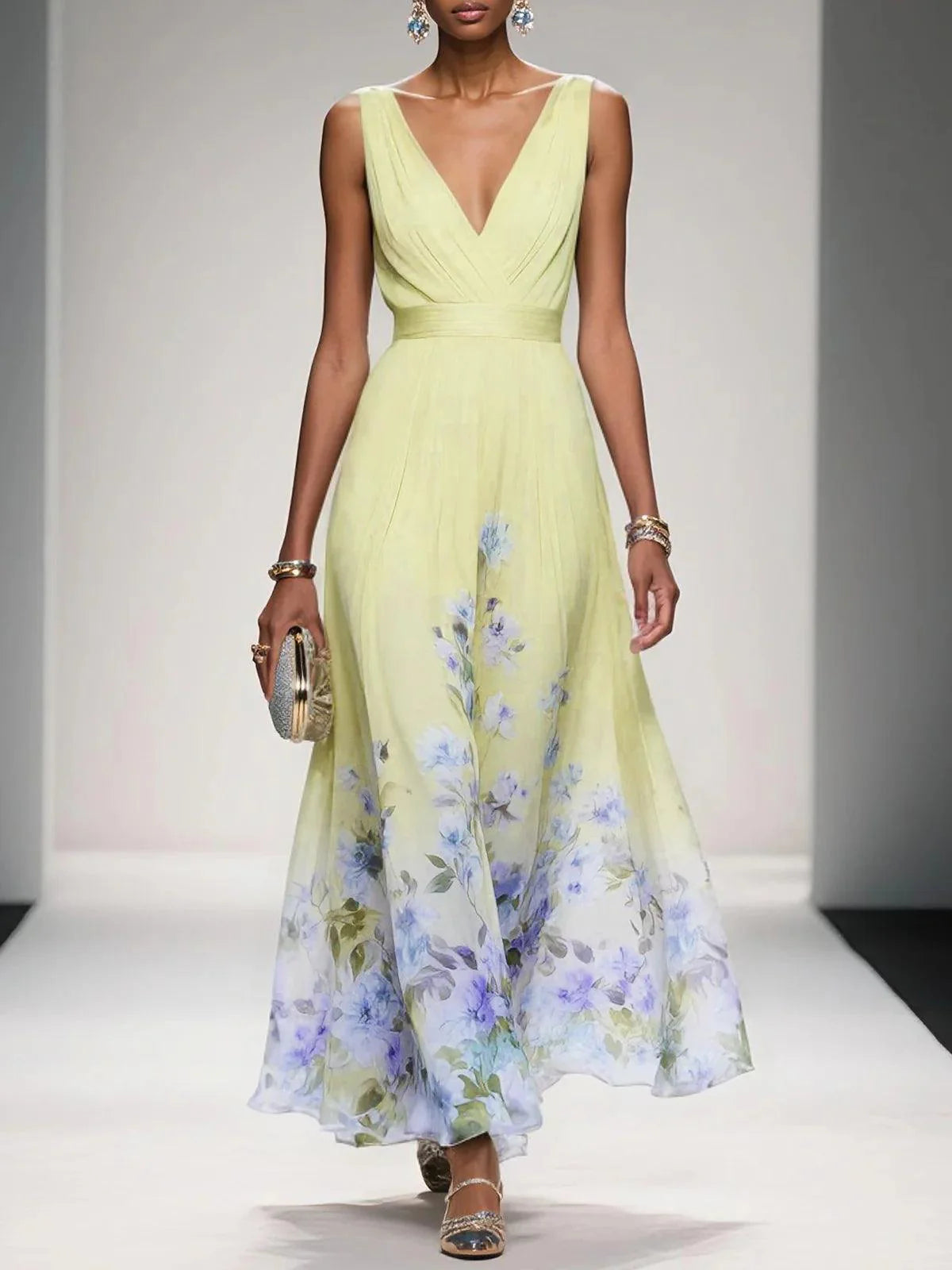 Vestido Maxi Figura-Esbelta