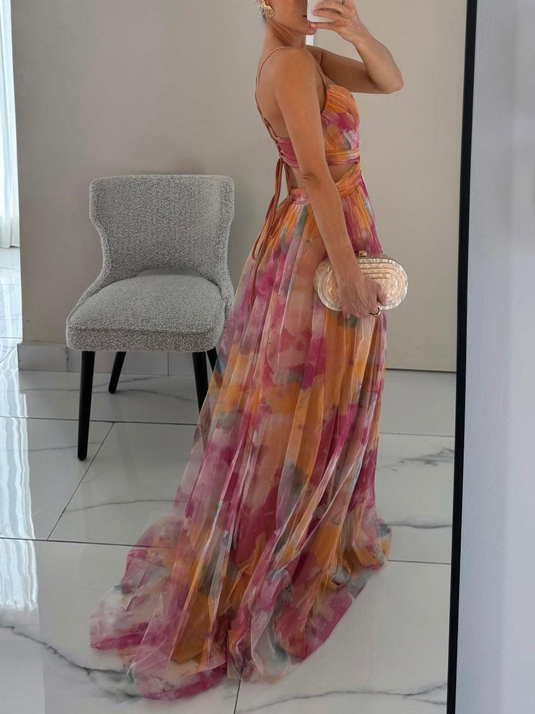 Vestido Largo Floral Favorecedor