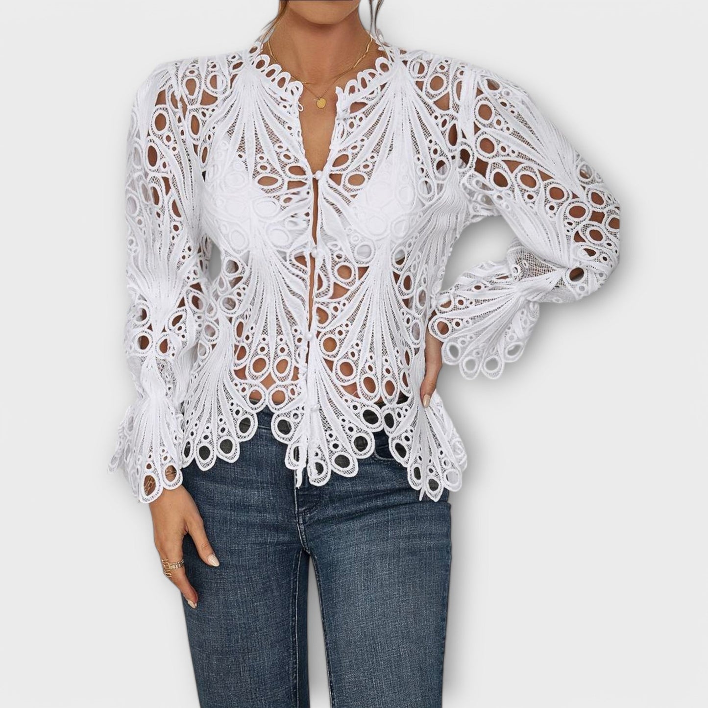 Blusa Asimétrica Silueta-Esbelta