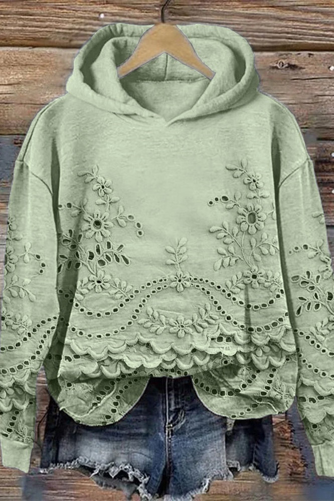 Sudadera Capucha Acogedora-Delicada