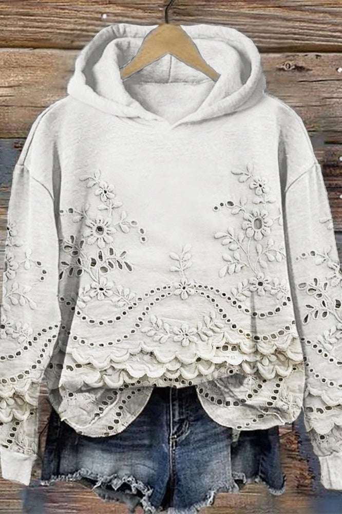 Sudadera Capucha Acogedora-Delicada