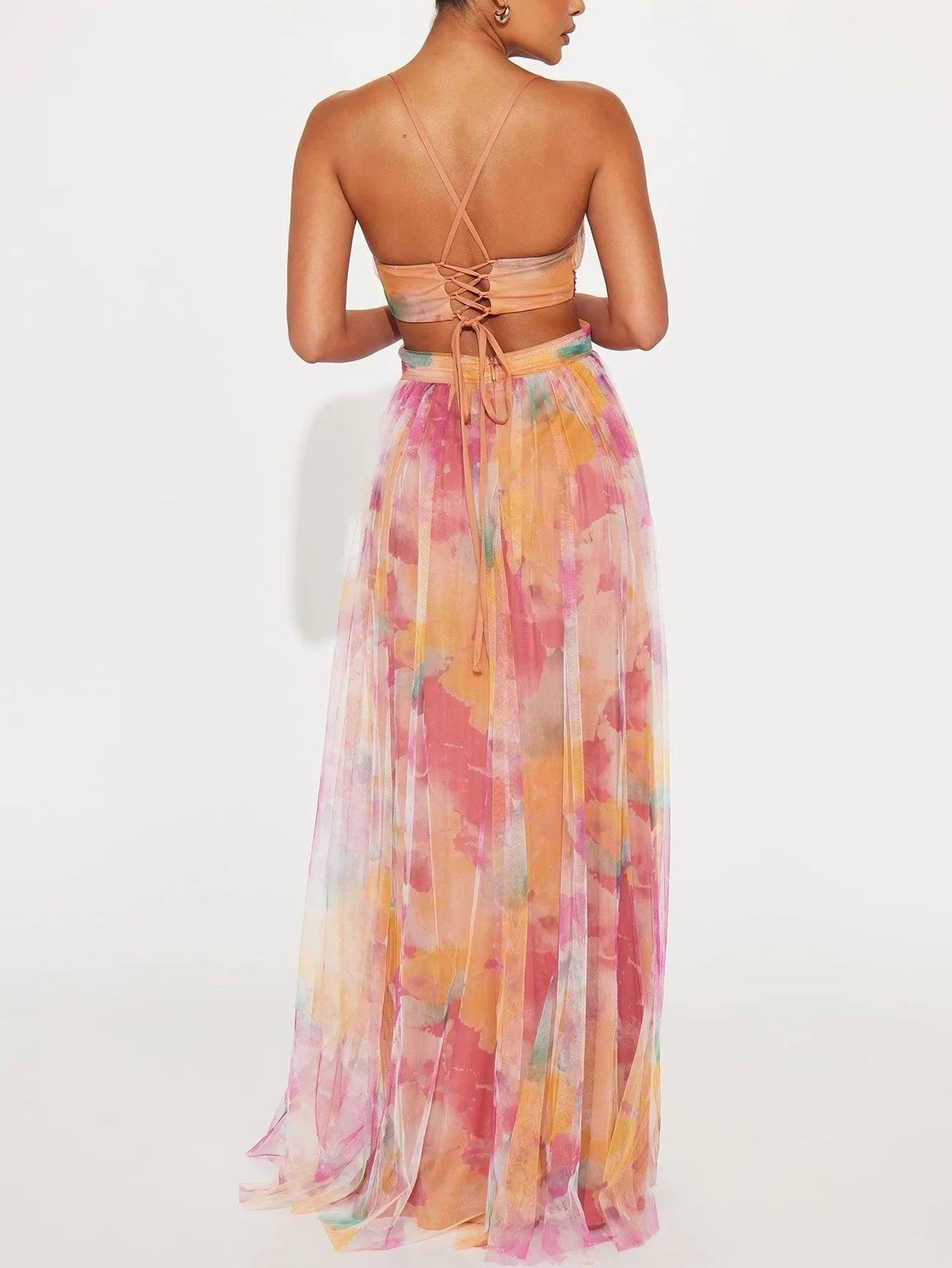 Vestido Largo Floral Favorecedor