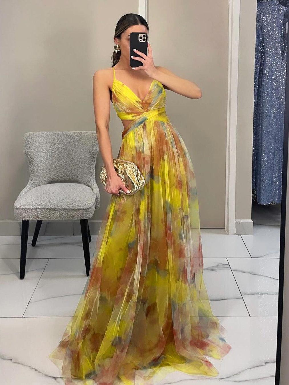 Vestido Largo Floral Favorecedor