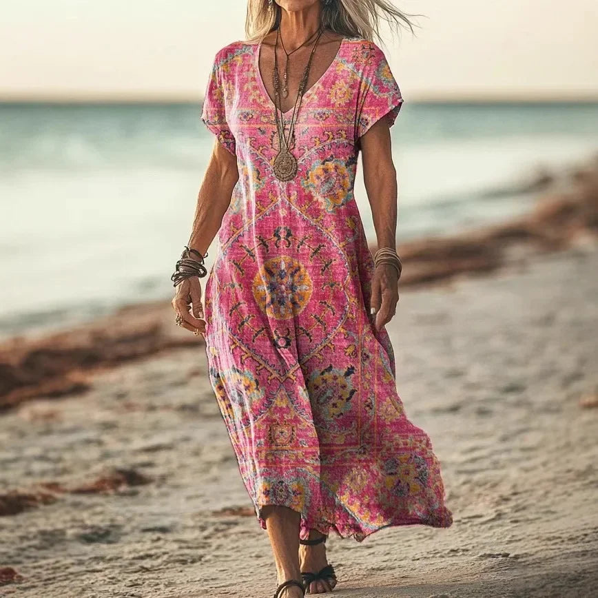 Vestido Maxi Étnico Elegante