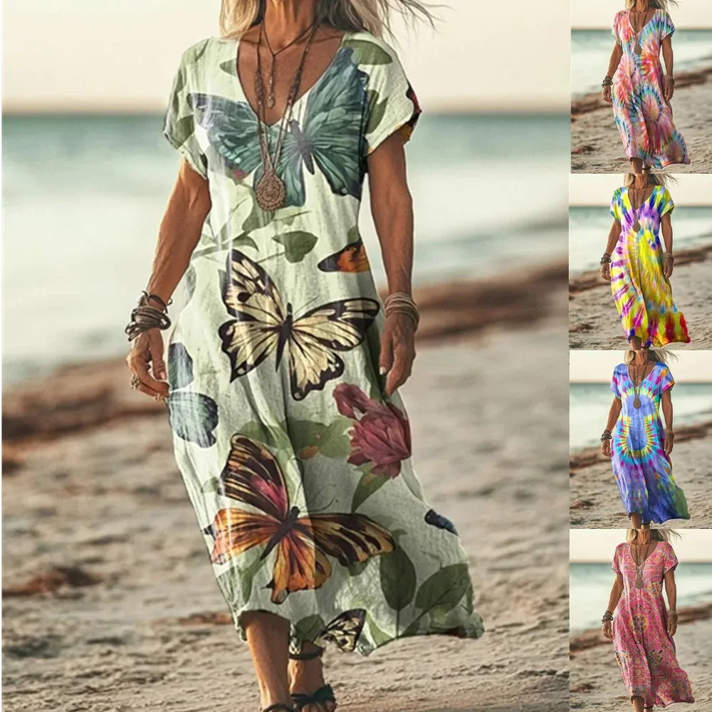 Vestido Maxi Étnico Elegante