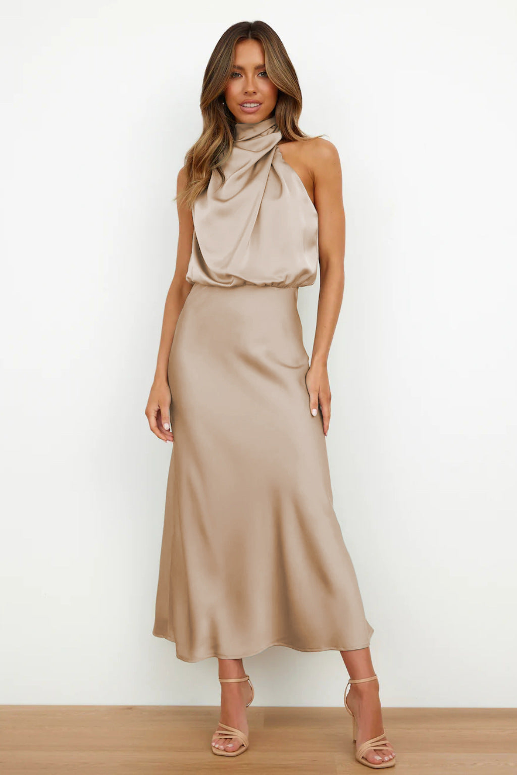 Vestido Satén Sin-Arrugas