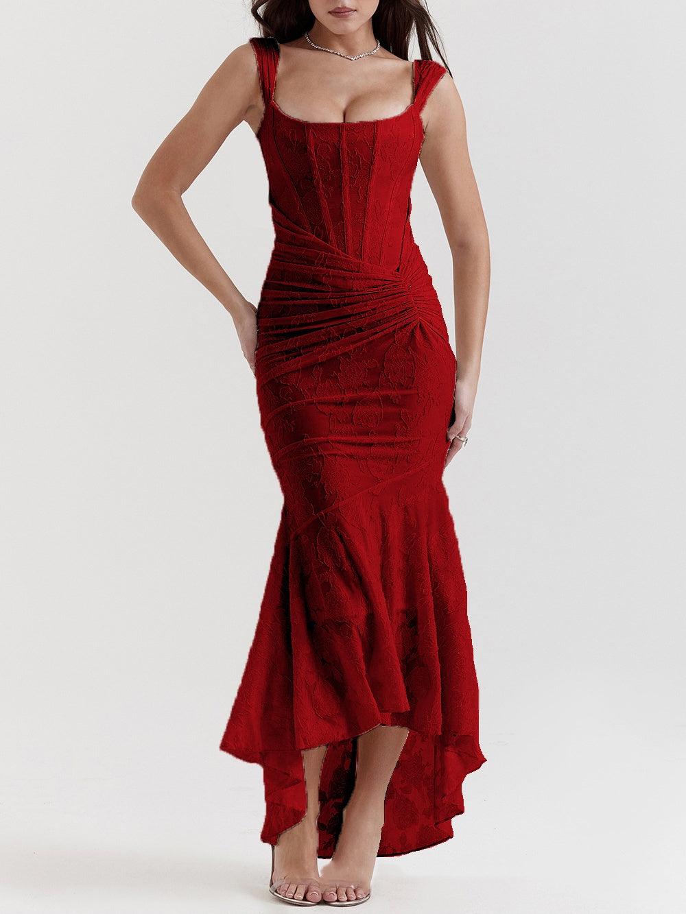 Vestido Maxi Floral Silueta-Moldeadora