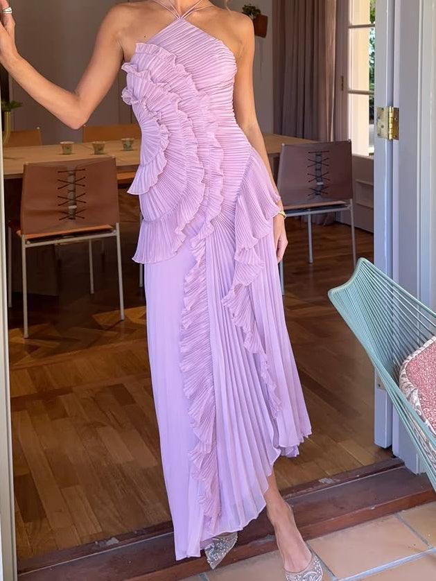 Vestido Halter Eco-Suave