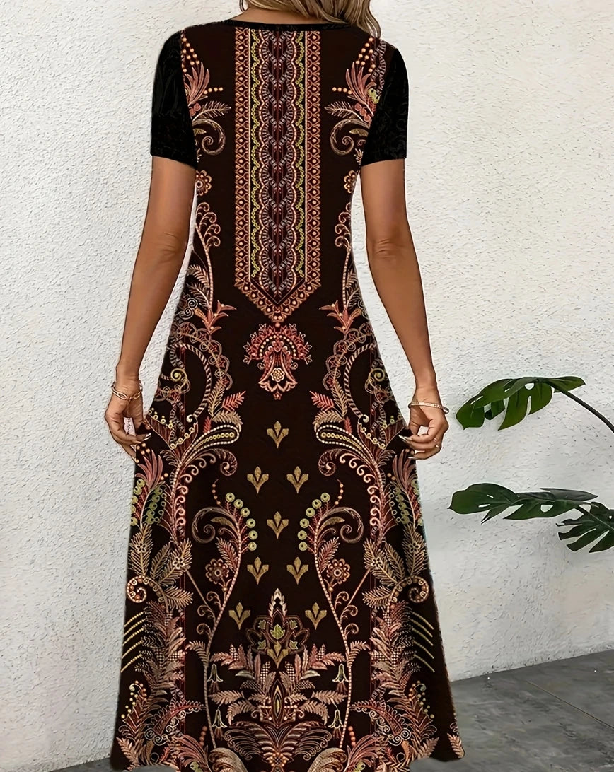 Vestido Étnico Elegante Ebony