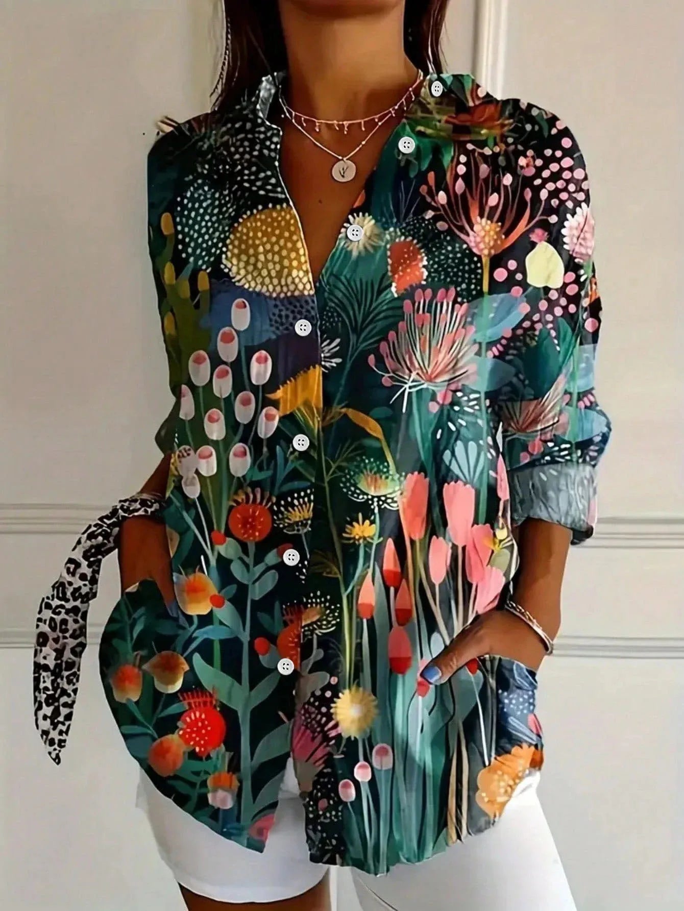 Blusa-Colorida Versátil