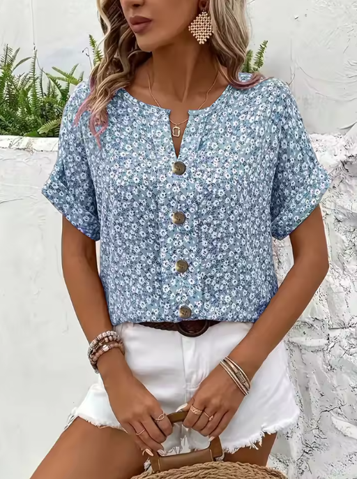 Blusa Floral Elegante Fresca