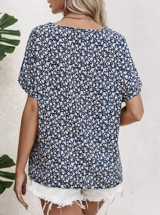 Blusa Floral Elegante Fresca
