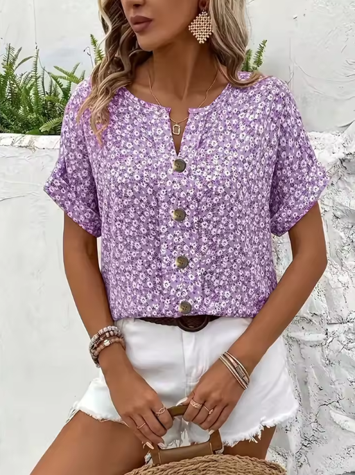 Blusa Floral Elegante Fresca