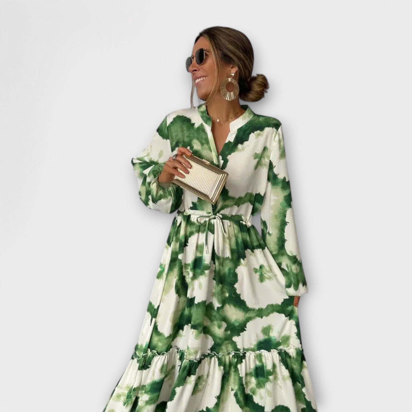 Vestido Maxi Caída-Fluida