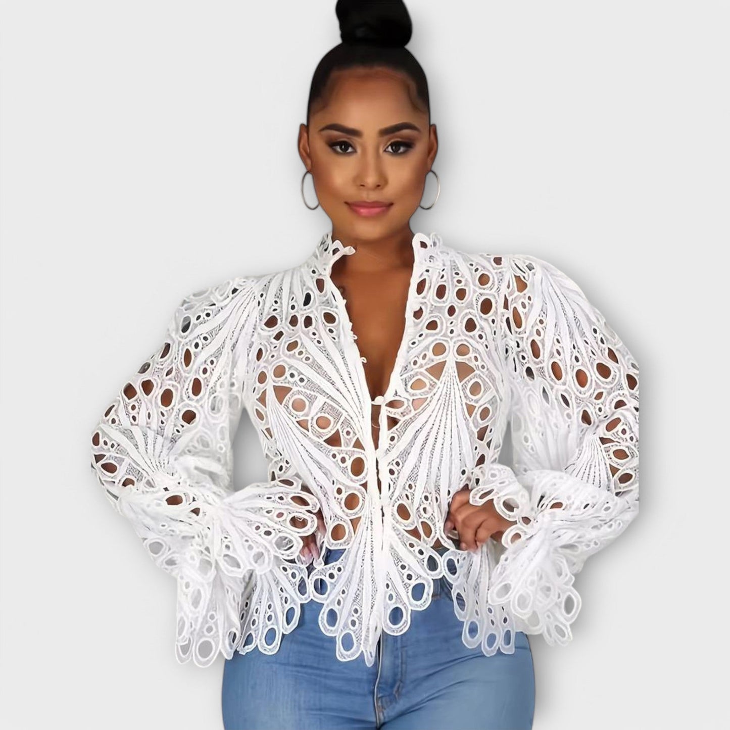 Blusa Asimétrica Silueta-Esbelta