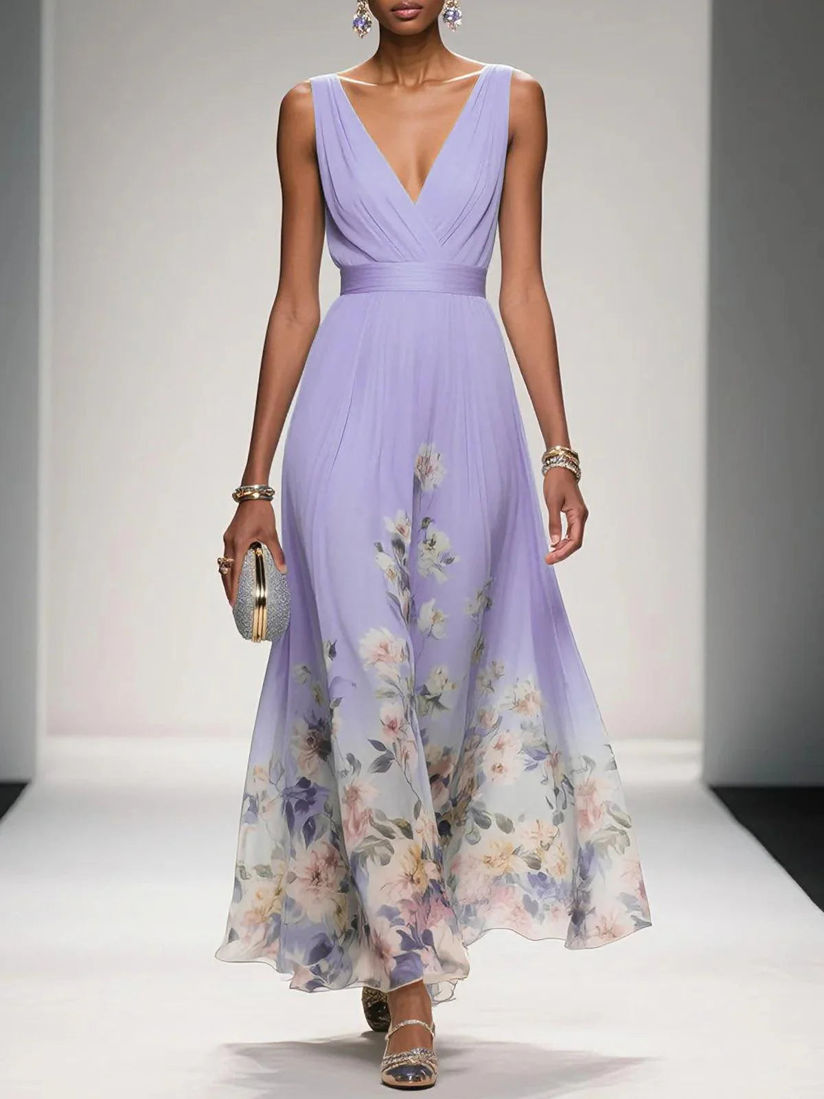 Vestido Maxi Figura-Esbelta