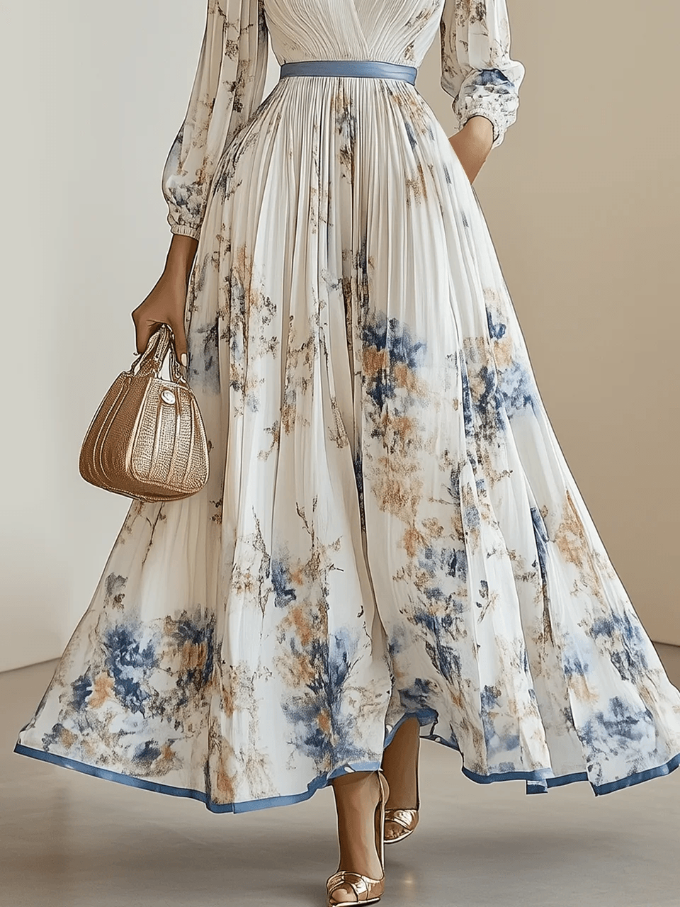 Vestido Maxi Floral Ultra-Ligero