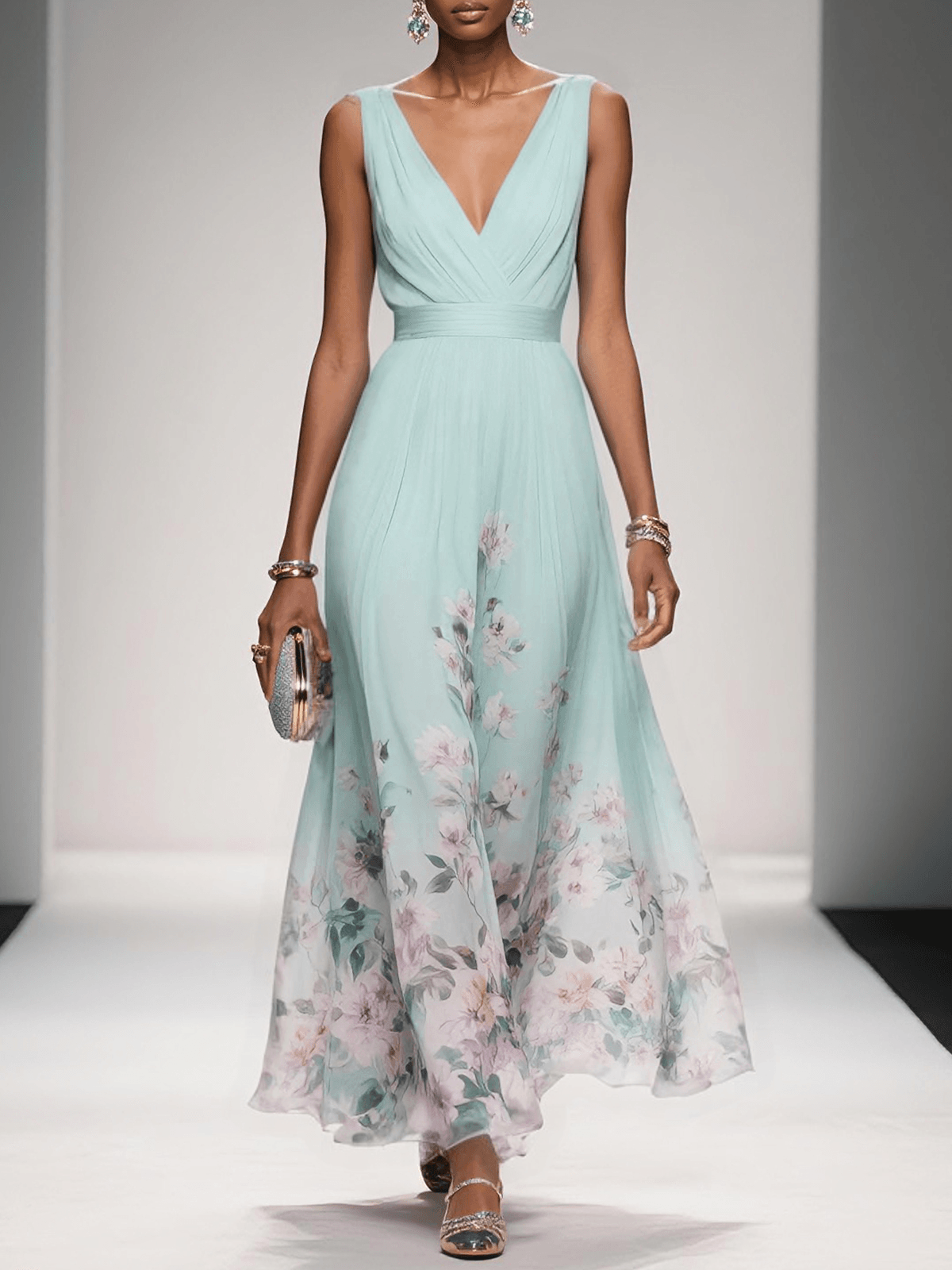 Vestido Maxi Figura-Esbelta